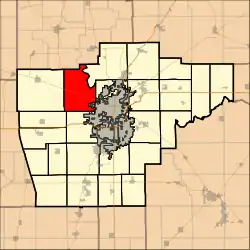 Location in Sangamon County