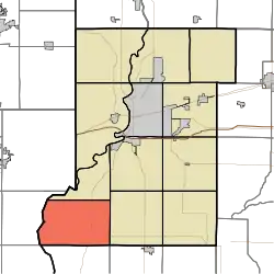 Location in Vigo County