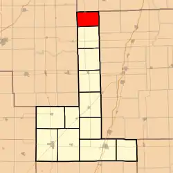 Location in Ford County