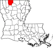 Location within the U.S. state of Louisiana