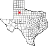 State map highlighting Crosby County