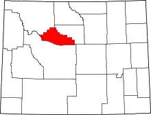 Hot Springs County map