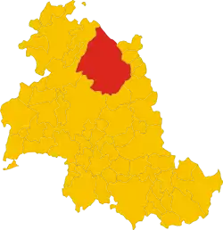 Gubbio within the Province of Perugia