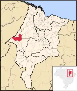 Location in Maranhão state
