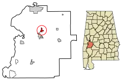 Location in Marengo County, Alabama
