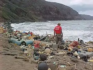 Image 10Marine debris on a Hawaiian coast in 2008 (from Pacific Ocean)