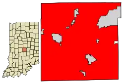 Location within Marion County