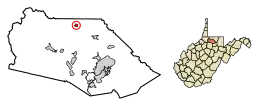 Location of Fairview in Marion County, West Virginia.