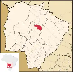 Location in Mato Grosso do Sul state