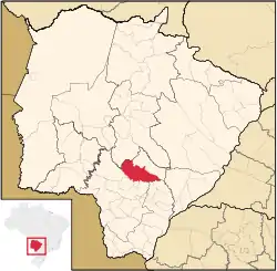Location in Mato Grosso do Sul state
