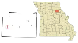 Location of Madison, Missouri