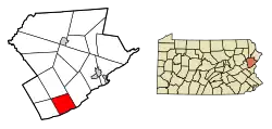 Location of Ross Township in Monroe County