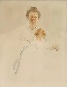 Mrs. Robert Chapin and Daughter Christina by Cecilia Beaux, 1902