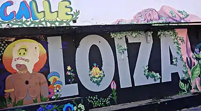 Mural on Calle Loíza in Villa Palmeras in Santurce (a barrio of San Juan), in Puerto Rico