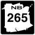 Route 265 marker