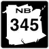 Route 345 marker