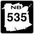 Route 535 marker