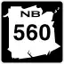 Route 560 marker