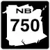 Route 750 marker
