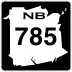 Route 785 marker