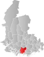 Sør-Audnedal within Vest-Agder