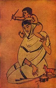 Image 47The Crescent Moon by Rabindranath Tagore illus. by Nandalal Bose, Macmillan 1913 (from Children's literature)