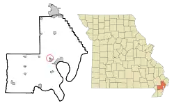 Location of North Lilbourn, Missouri