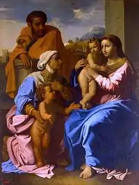 The Holy Family with St Elizabeth and John the Baptist, c. 1655, Hermitage Museum