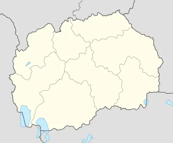 Delčevo is located in North Macedonia