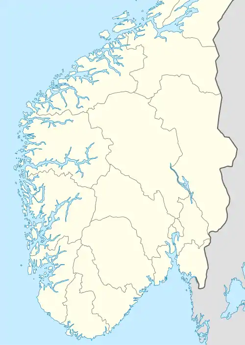 2015 Norwegian First Division is located in Norway South