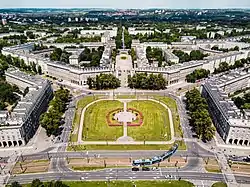 Plac Centralny in Nowa Huta in Krakow (by Tadeusz Ptaszycki, Janusz and Marta Ingarden et al., 1952–55)
