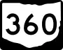 State Route 360 marker