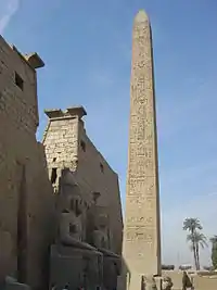 Image 21Obelisk at temple of Luxor, Egypt. c. 1200 BC (from History of Africa)