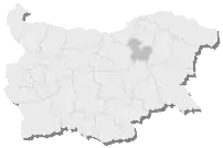 Targovishte Province shown within Bulgaria.