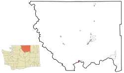 Location of Brewster, Washington