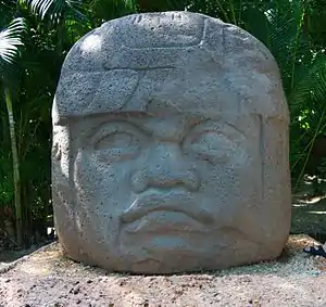 A stone head (from Human history)