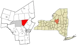 Location in Oneida County and the state of New York.