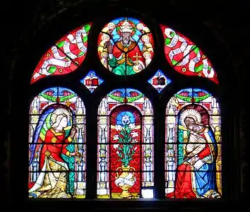 "The Annunciation", north transept (19th c.)