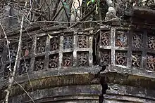 Terracotta relief work in the Laxmi Janardana temple