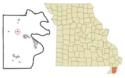 Location of Pascola, Missouri