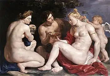 Venus, Cupid, Bacchus and Ceres, 1612