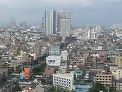 View of Sampaloc towards Quezon City, with España Boulevard
