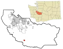 Location of Eatonville, Washington