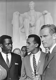 Image 21Sidney Poitier, Harry Belafonte and Charlton Heston (from March on Washington for Jobs and Freedom)