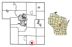Location within Portage County and Wisconsin