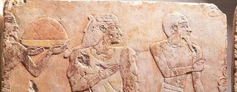 Portrait of King and Queen of Punt Thebes Egypt 1400 BCE