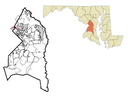 Location of Langley Park, Maryland