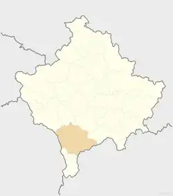 Prizren is located in Kosovo