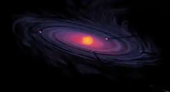 Image 18An artist's rendering of a protoplanetary disk (from History of Earth)