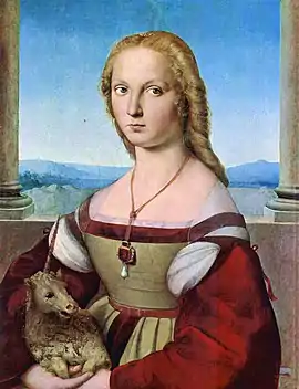 Raphael's Young Woman with Unicorn, c. 1506
